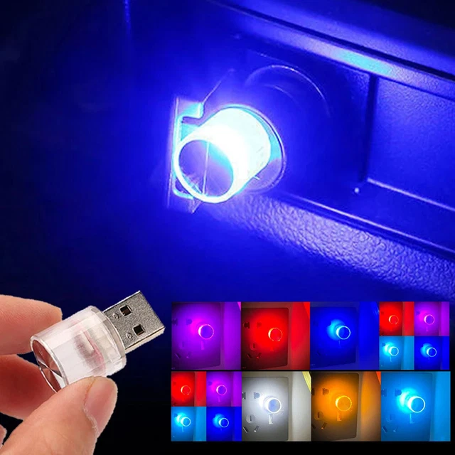 1x USB LED Mini Car Light Neon Atmosphere Ambient Bright Lamp Light Accessories