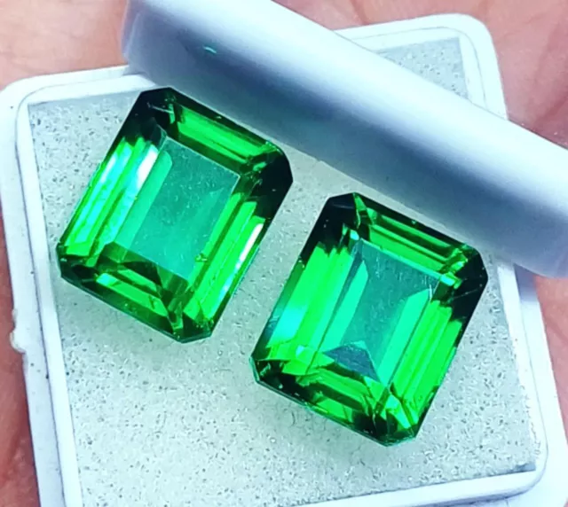 9 to 10 Natural Tsavorite Garnet Green Certified Pair Loose Gemstone R552