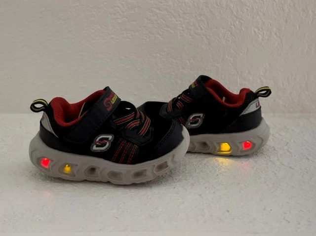 Skechers Toddler Boy's Size 6 Black LIGHT UP Kids Sneakers Shoes Skechers Toddler Boy's Size 6 Black LIGHT UP Kids Sneakers Shoes