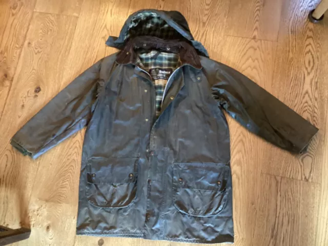 vintage Barbour Gamefair with hood size 40