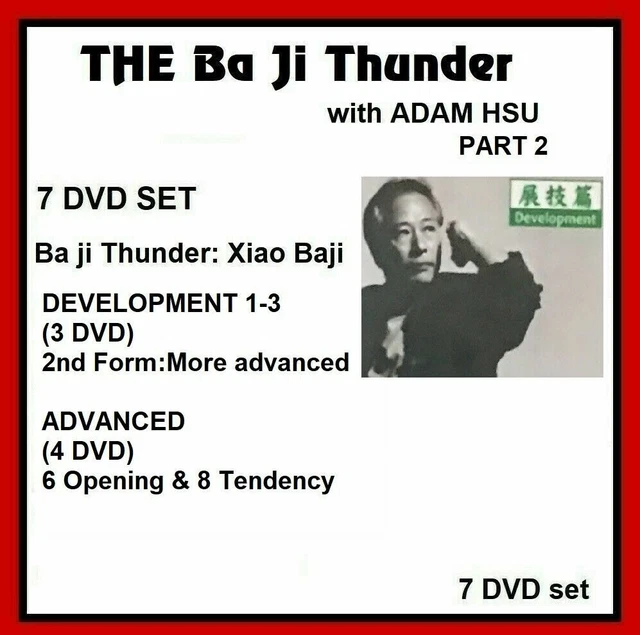 THE BAJI QUAN Thunder Adam Hsu 7 DVD SVILUPPO & ADV. Xiao Bagua Kung Fu ...