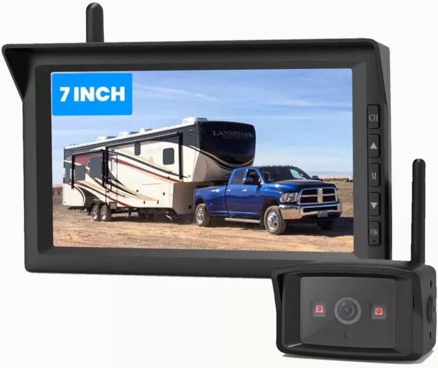 AUTO-VOX/Cargoplay RV Wireless Backup Camera 7" HD Monitor Car Rear View Systems 2