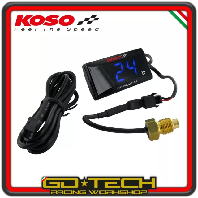 KOSO DIGITAL MOTORRAD PKW Öl Wasser Thermometer Temperatur Anzeige +  Adapter EUR 41,95 - PicClick DE