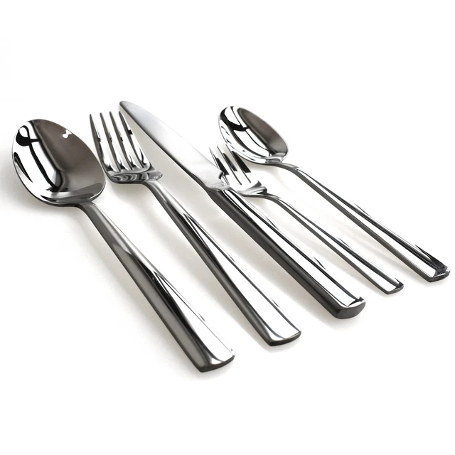 GRÄWE Besteckset Für 4 Personen – 16-teilig, Edelstahl Schwarz Matt, Spülmaschinengeeignet – Serie Athen