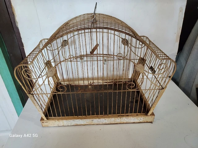 Antique Crown Metal Birdcage