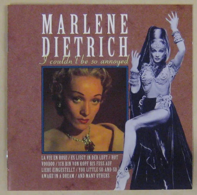 Marlène Diétrich CD I couldn't be so annoyed 1992