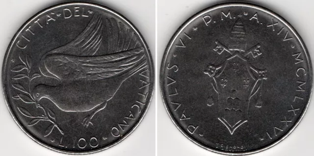 Vatikan 100 Lire 1976