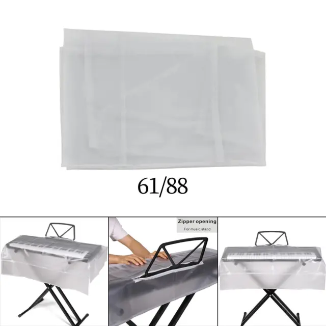 Piano Keyboard Cover Clear Portable Lightweight Musical Instrument Protection