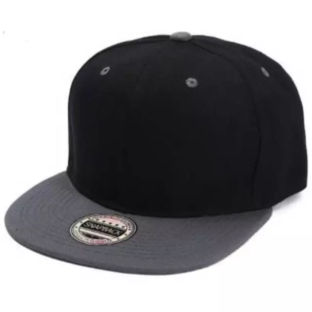 Snapback Cap Basecap Schwarze Herren Kappe Mütze Cappy Verstellbare kappe Neue