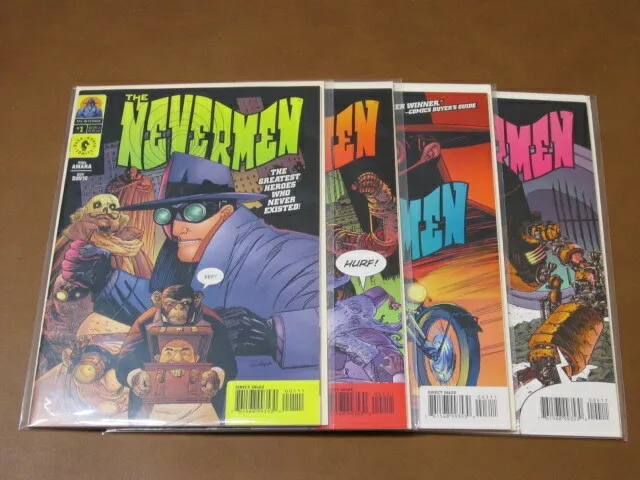 Nevermen #1 - 4 Vf-Nm Complete Set Greatest Heroes Who Never Existed Dark Horse