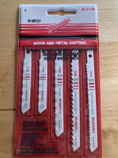 49-22-1168 Milwaukee 6T to 21T " Bi-Metal Assortment 2-3/4" to 4" 5 pack