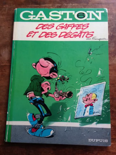 des gaffes et des dégâts 1973 gaston lagaffe dupuis par franquin dos rond