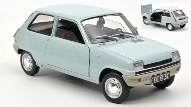 Miniature voiture auto 1:18 Norev Renault 5 1972 Bleu diecast Modélisme Static