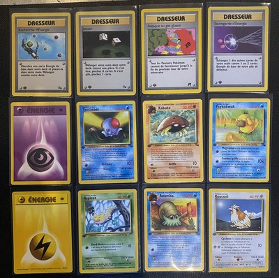 Lot de Cartes Pokémon Ancien 1 St Édition Vintage TBE