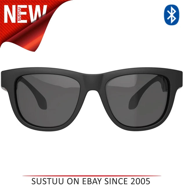 Voxos Bluetooth Bone Conduction Smartglasses │ Anti-uv 400 Verres │ GPS │ Teinté