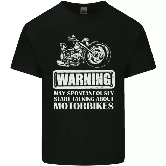 Start Talking About Motorbikes Funny Biker Kids T-Shirt Childrens