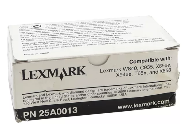 Lexmark W840 C935 X85Xe X94Xe T65X Staple Cartridges 3 Pieces Package 25A0013