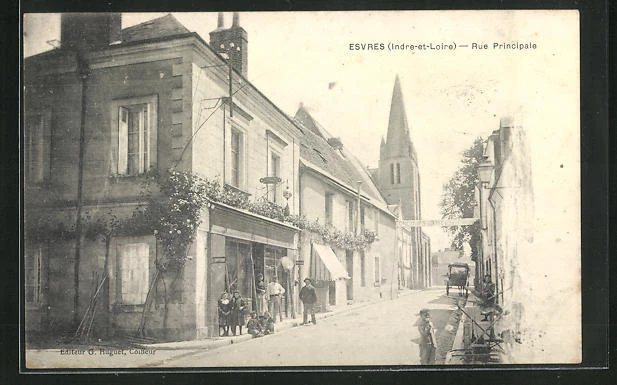 CPA Esvres, Rue Principale 1903