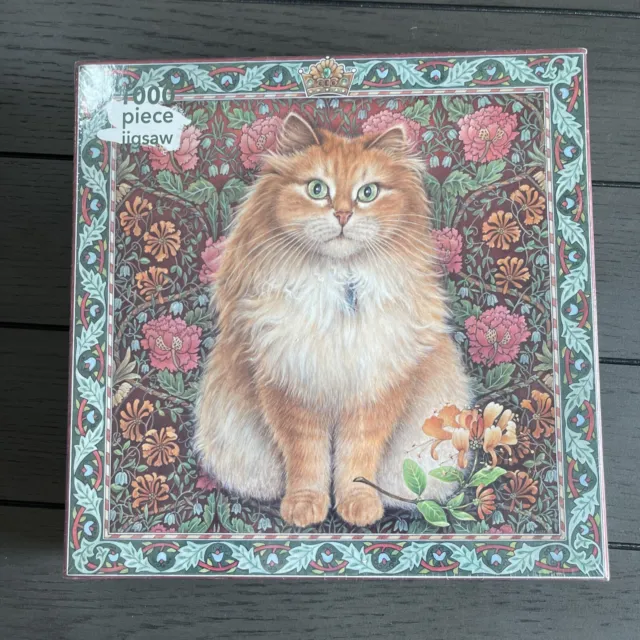 Lesley Anne Ivory Blossomire Floral Cat "Ivory Cats" Puzzle 1000 Pieces Jigsaw