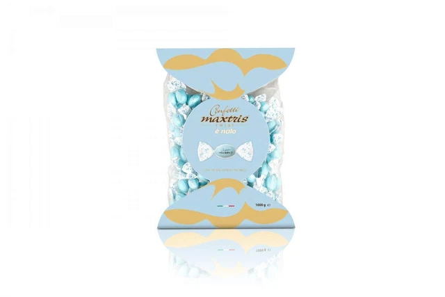 Caramelle al cioccolato mandorle rivestimento cioccolato coriandoli Maxtris 1 kg NUOVO MHD 11/25