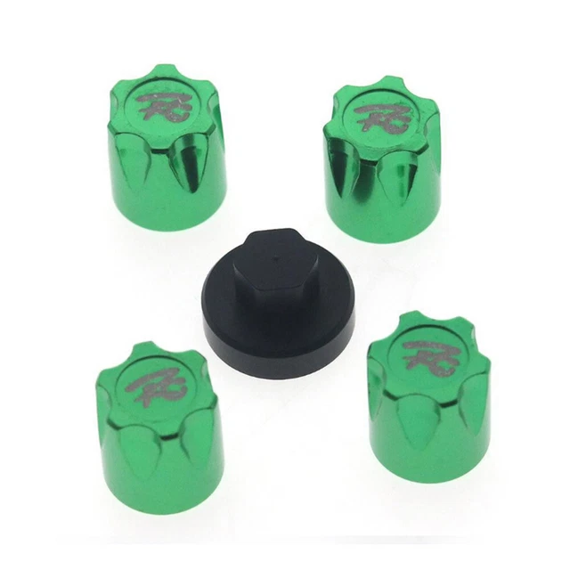 4X ALUMINUM ALLOY RC Car Wheel Rim Center Caps M4 Nut for Axial 110 RC