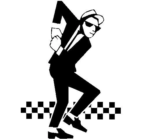 Ska man rude boy music style Mod Skinhead Vinyl wall Decal Sticker