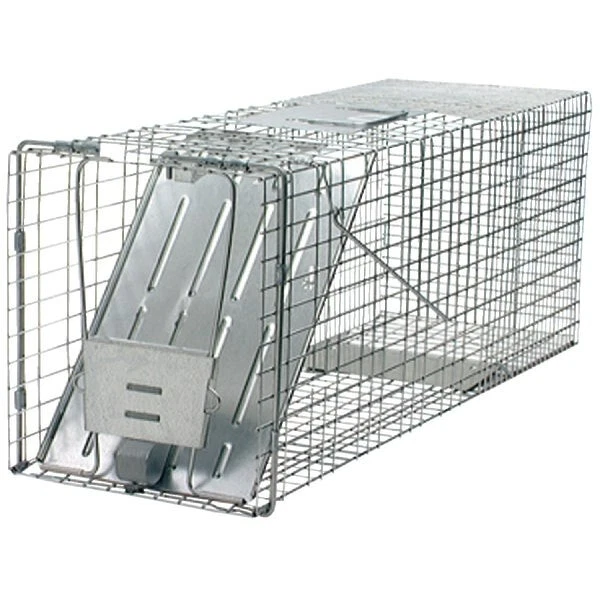 1-Havahart Professional Galvanized Steel 32 In Large Live Animal Trap Model-1079