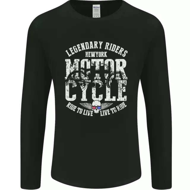 T-shirt leggendaria motociclista motociclista motociclista da uomo biker
