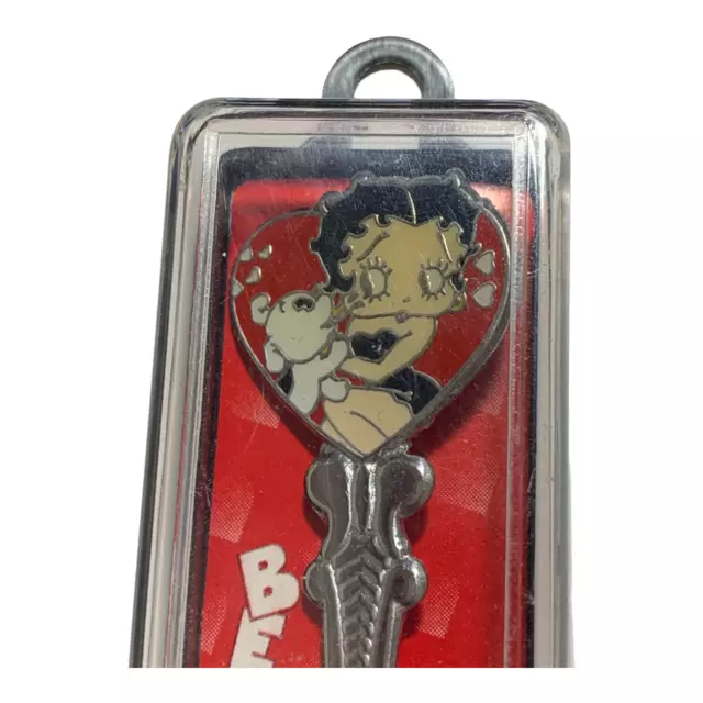 Vintage Betty Boop Collector Spoon 1997 Standing Red Heart Metal in Case