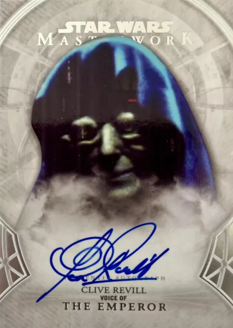 Clive Revill HAND SIGNED Topps STAR WARS Masterwork Trade Card Emperor Palpatine