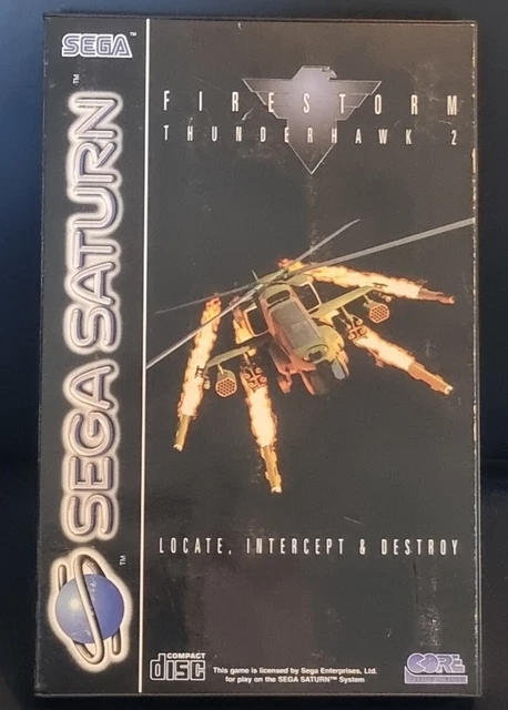 Firestorm Thunderhawk 2 serie Saturn UK Pal completo di manuale