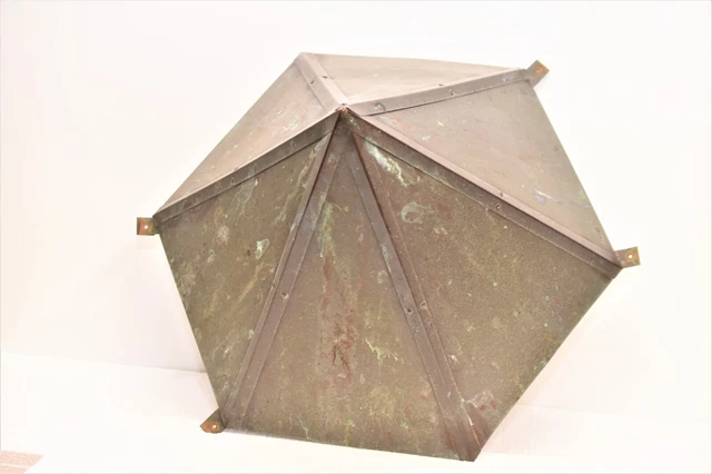 Vintage Solid Copper Gazebo Salvage Architectural  Topper Hood 24"