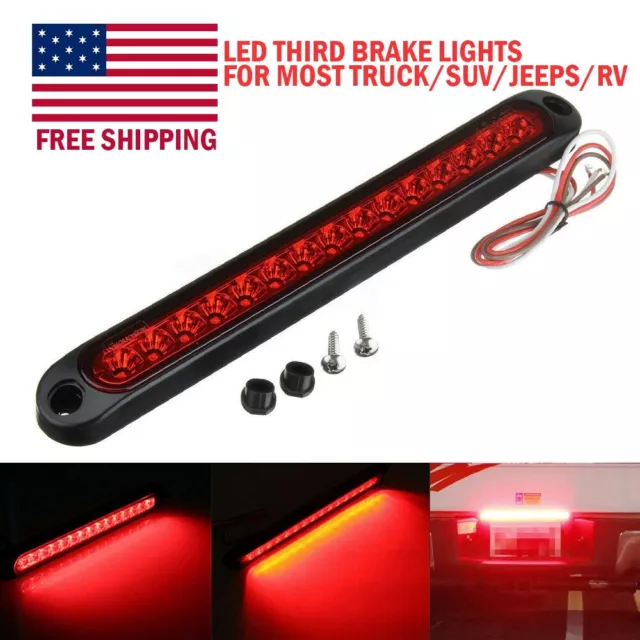 15LED Universal Red Car Auto 12V High Mount Third 3RD Brake Stop Tail Light Lamp