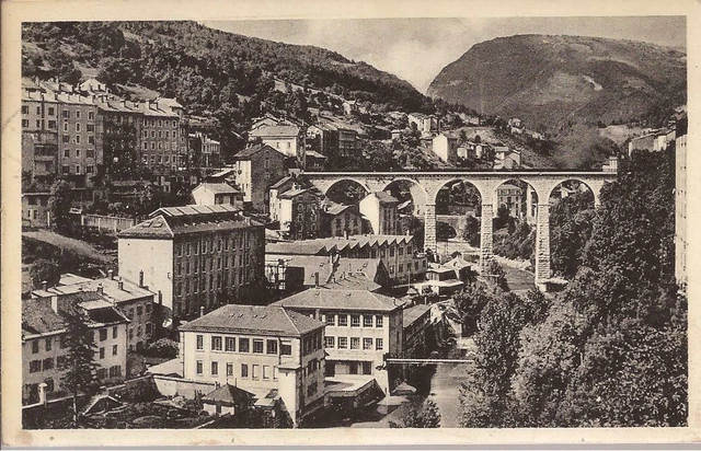 CPA 39 SAINT CLAUDE. LE VIADUC SUR LA BIENNE.PHOTO..ECRITE EN 1952.TBE.(ref 65)