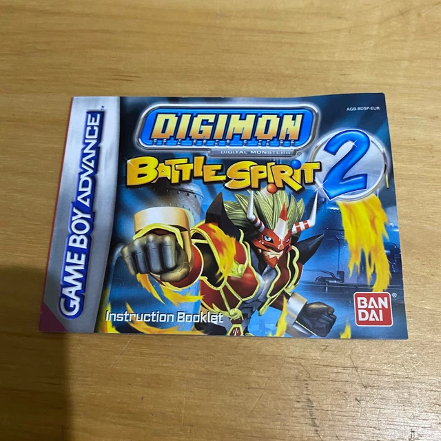 NINTENDO GAMEBOY ADVANCE Manual Digimon Battle Spirit 2 £8.96