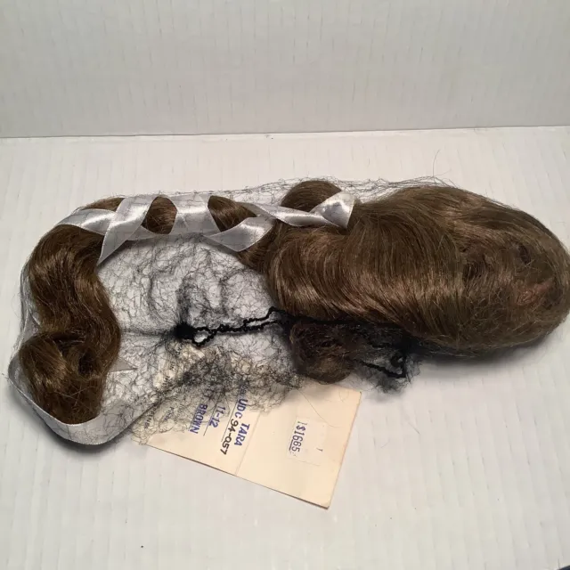 Ceramics  Doll Wigs Style  Size 11 12 Vintage Light Brown Ponytail