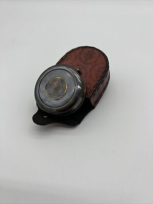 Vintage Nautical Brass Stanley London 1885 Compass With Leather Box Gift Item