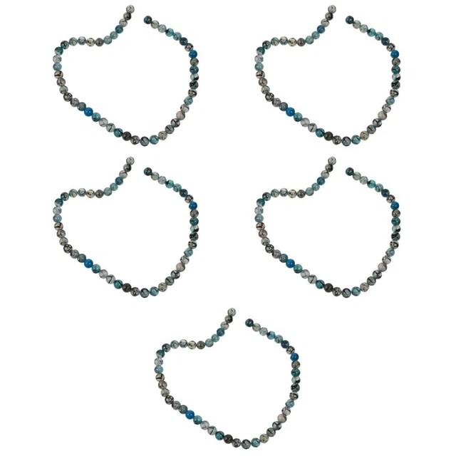 Steinperlen Lose Perlen Aus Blauem Achat Bulk-Schmuck Blauer Schmuck
