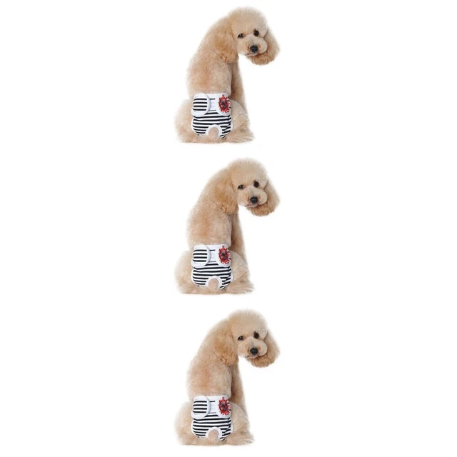 puppy 3 Count Kleine Hundewindeln Welpen-Outfits Gestreiftes Höschen