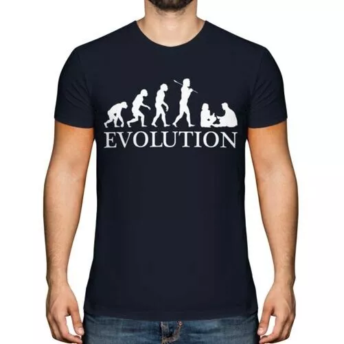 Carta de Juego Evolución Hombre Camiseta Top Regalo Póker Juegos