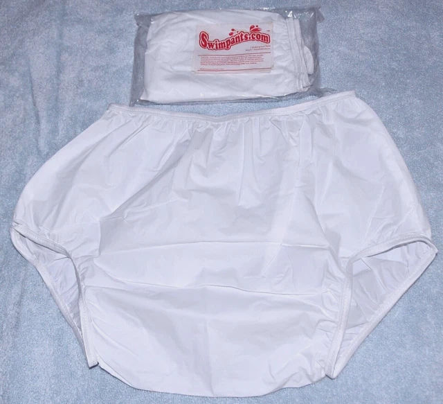 ADULT INCONTINENT PEVA Plastic Pants Waterproof Diaper Cover Crinkly S