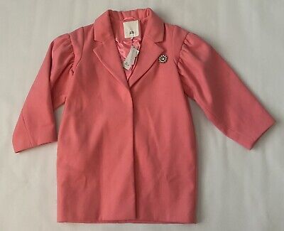 Stunning Girls River Island Pink Smart Coat Aged 9 years BNWT RRP £45 Soft