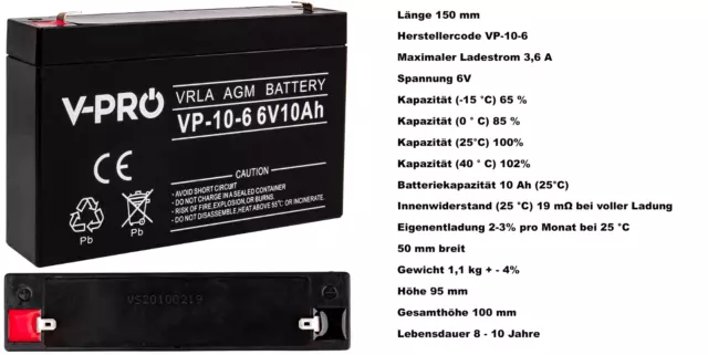 AGM Batterie Notstromversorgung USV Gel Akku AGM Batterie Ersatzakku Wartungsfre 3