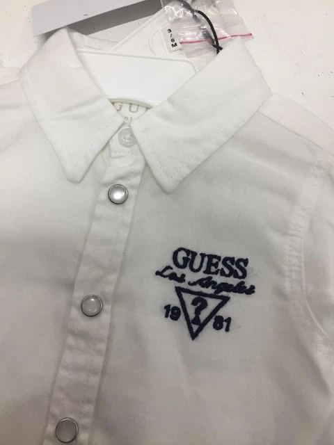 Camicia Bambino Neonato Bianca Guess