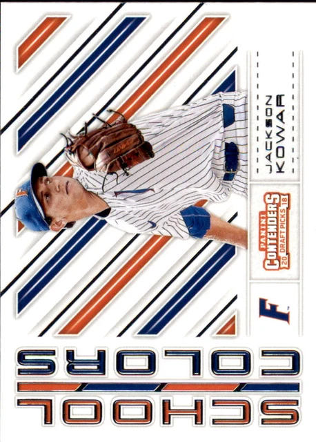 2018 Panini Contenders Draft Picks Baseball School Colors #6 Jackson Kowar