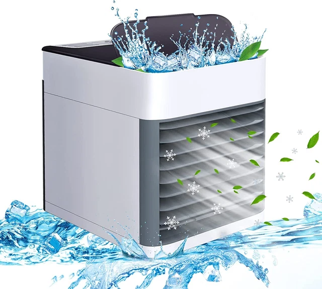Portable Air Cooler Fan Mini Air Conditioner Personal Cooling Bedroom Fan