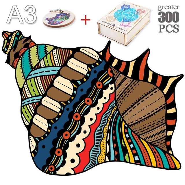 Animal Jigsaw Puzzles Wooden Creative Board Set Kids Interesting Educational Toy