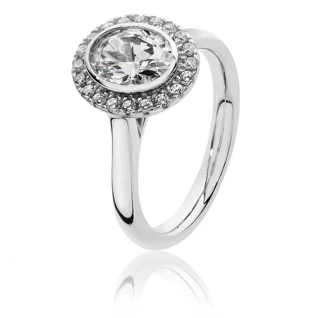 Bague Argent Sterling 925 Forme Ruche - Or Blanc Rhodié - Largeur 4,4 Mm - Abeille émail Noir - Tailles 52-57