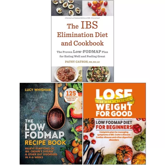 Lose Weight For Good,Low-FODMAP,IBS Elimination Diet 3 Books Collection Set NEW