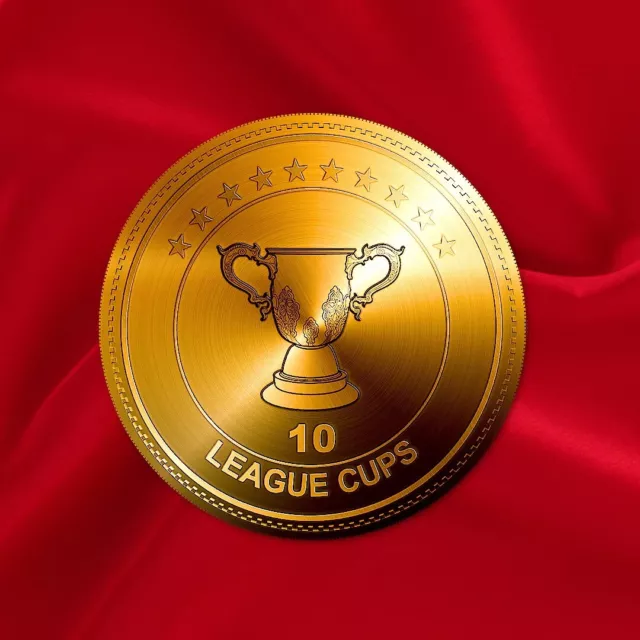Liverpool FC League Cup Win #10 Gold Coin
